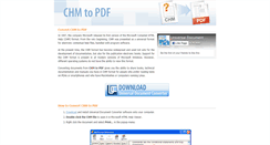 Desktop Screenshot of chm-to-pdf.com
